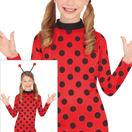 Costume de coccinelle rouge pour filles