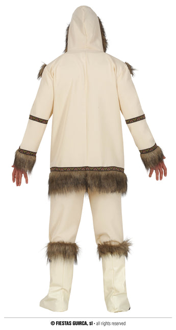 Costume d'esquimau pour homme Beige