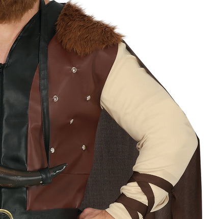 Costume de viking Homme brun