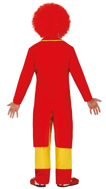 Costume de clown Rouge Bleu Jaune