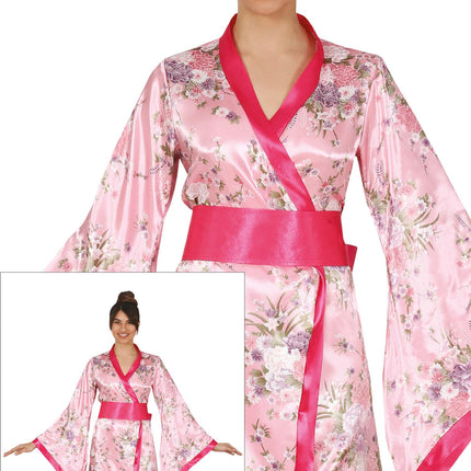 Kimono Costume Rose Dames