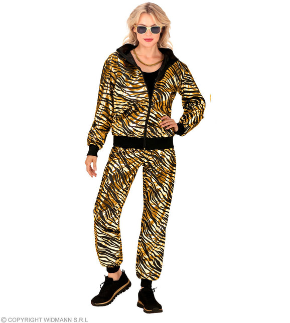 Tracksuit Animal Party Gold Metallic Costume