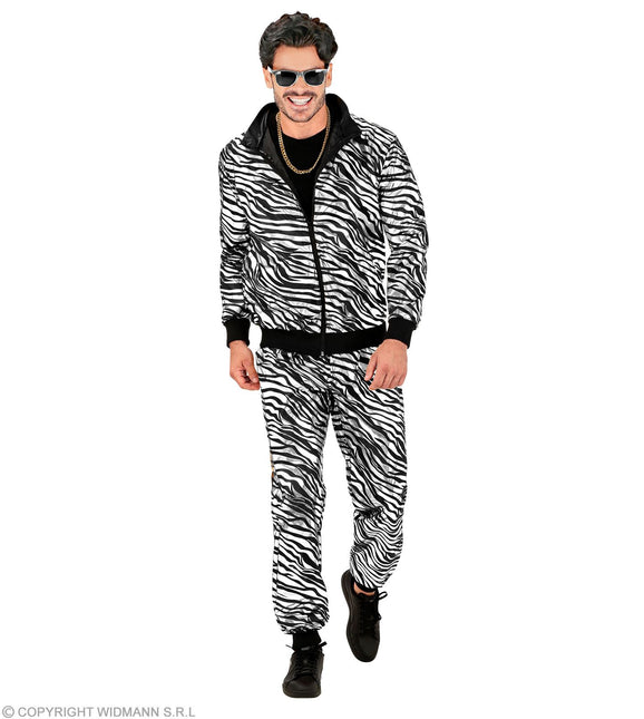 Tracksuit Animal Party Argent Métallique Costume