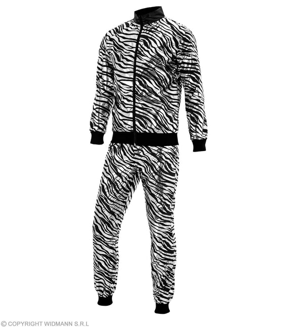 Tracksuit Animal Party Argent Métallique Costume