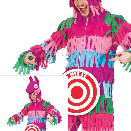 Costume de Pinata avec planche à fléchettes Homme