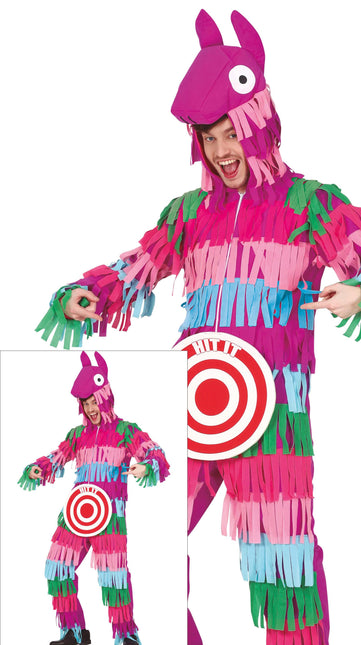 Costume de Pinata avec planche à fléchettes Homme