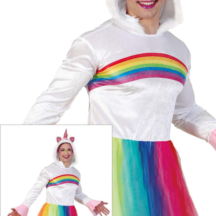 Costume de licorne arc-en-ciel