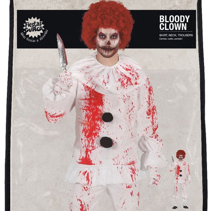 Costume d'Halloween Clown Hommes Bloody