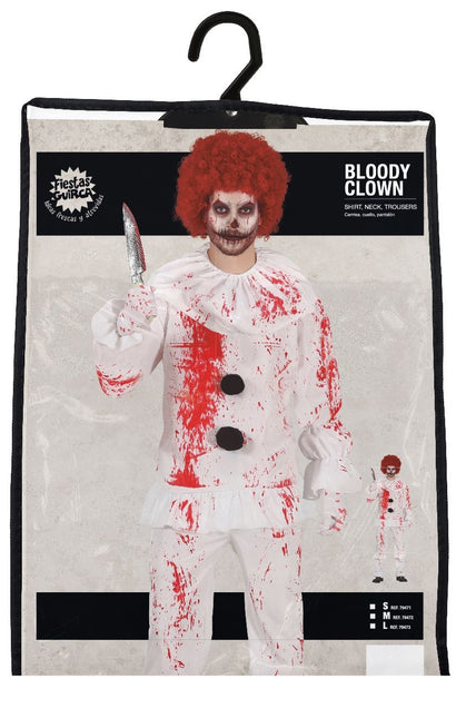 Costume d'Halloween Clown Hommes Bloody