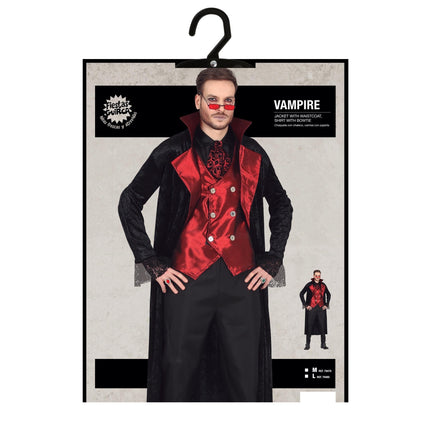 Costume d'Halloween Vampire Homme Rouge