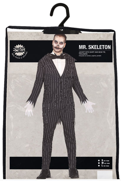 MR Skeleton Halloween Costume Men