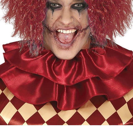 Horror Clown Halloween Costume Men Red