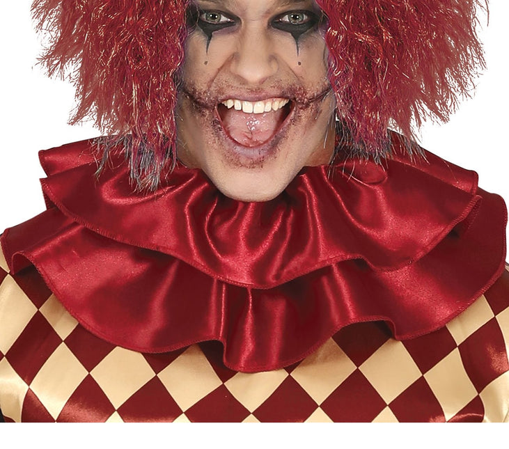 Horror Clown Halloween Costume Men Red