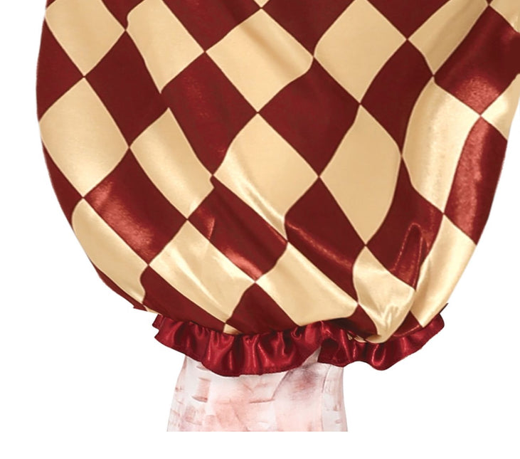 Horror Clown Halloween Costume Men Red