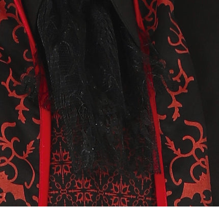 Costume d'Halloween Vampire Homme Rouge Noir