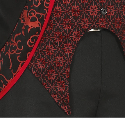 Costume d'Halloween Vampire Homme Rouge Noir