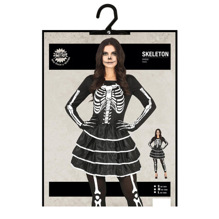 Robe d'Halloween Squelette Dames