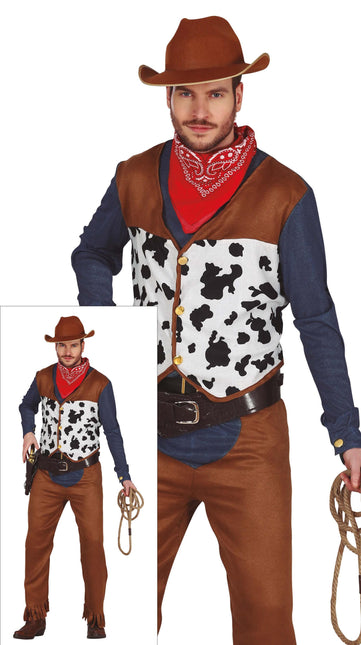 Costume de cow-boy homme marron