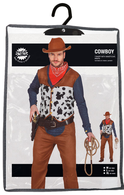 Costume de cow-boy homme marron