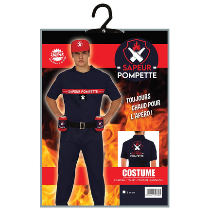 Sapeur Pompette Costume Homme L