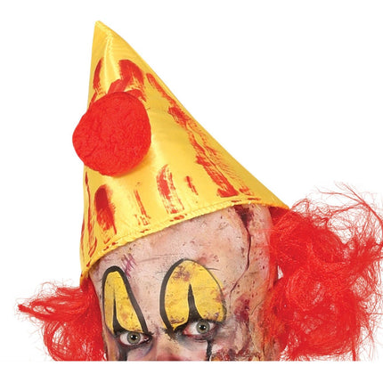 Costume d'Halloween Killer Clown Hommes Jaune