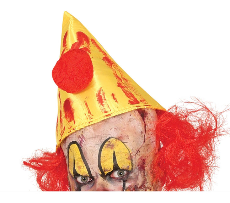 Costume d'Halloween Killer Clown Hommes Jaune