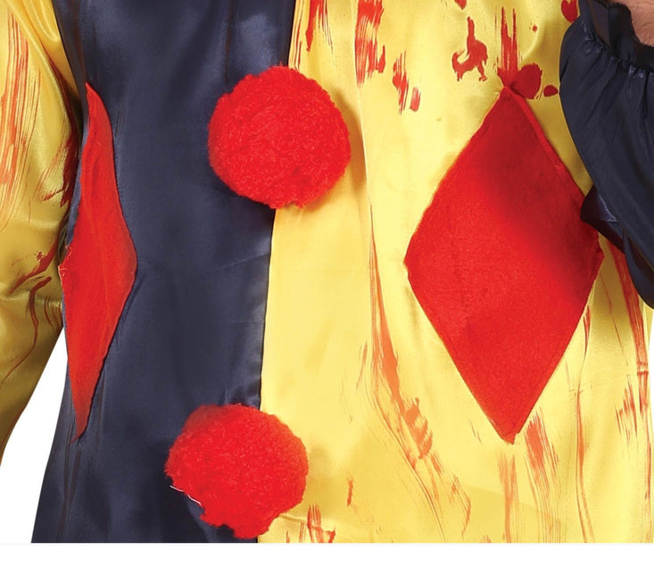 Costume d'Halloween Killer Clown Hommes Jaune