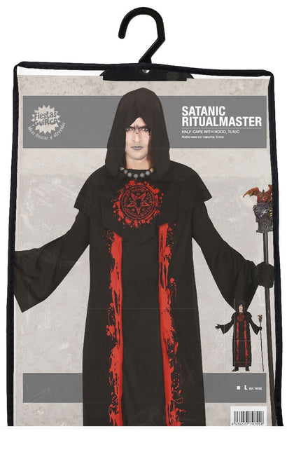 Satan Costume d'Halloween Homme Rouge L