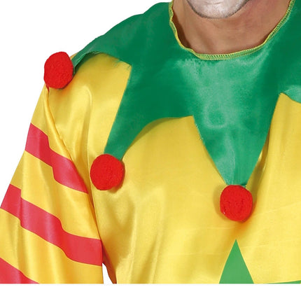 Costume d'Halloween Clown Homme Jaune L