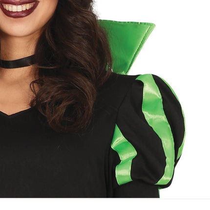 Costume de sorcière d'Halloween Dames Vert