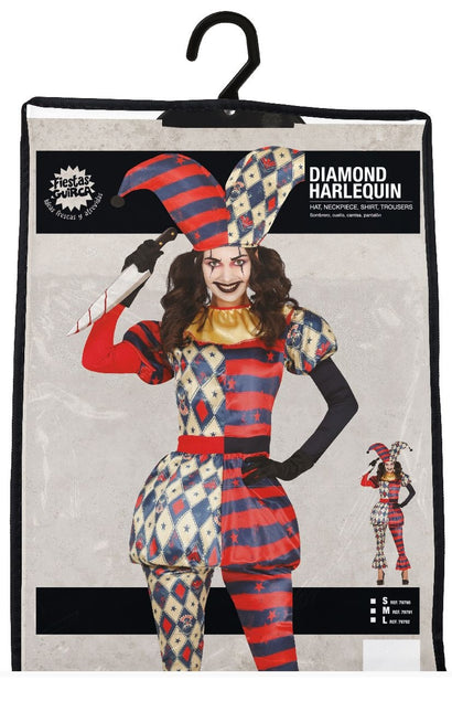 Arlequin Costume d'Halloween Horreur pour dames