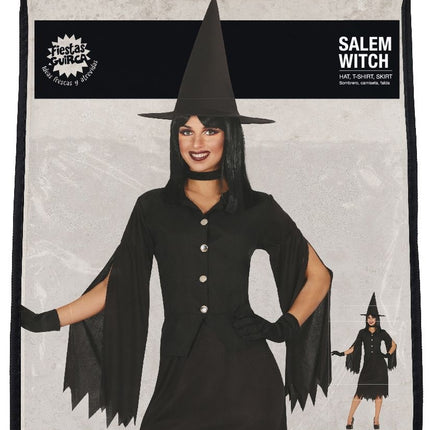 Robe de sorcière noire pour dames