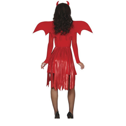 Costume d'Halloween Diable Dames Rouge