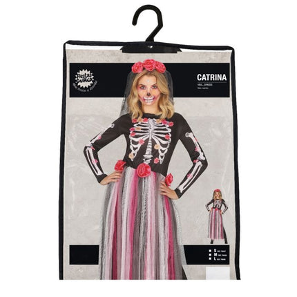 Catrina Robe d'Halloween Dames