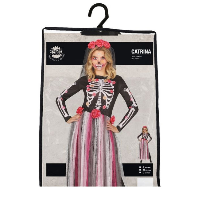 Catrina Robe d'Halloween Dames