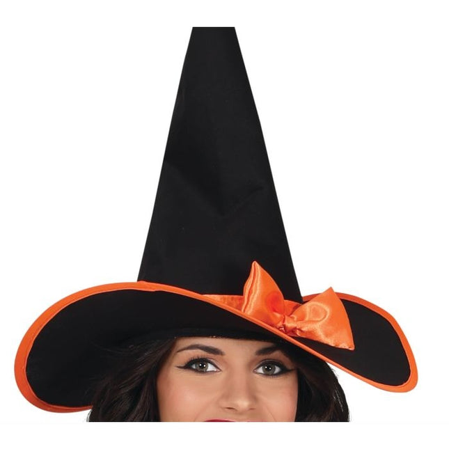 Costume d'Halloween de sorcière Orange