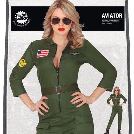 Costume de pilote Dames Top Gun