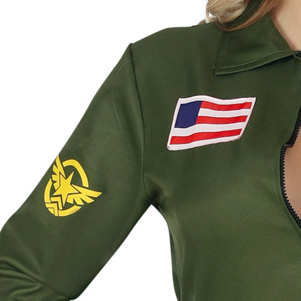 Costume de pilote Dames Top Gun