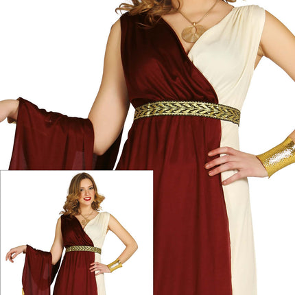 Robe romaine Rouge Dames