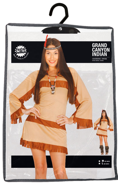 Robe indienne marron pour dames 2 pièces