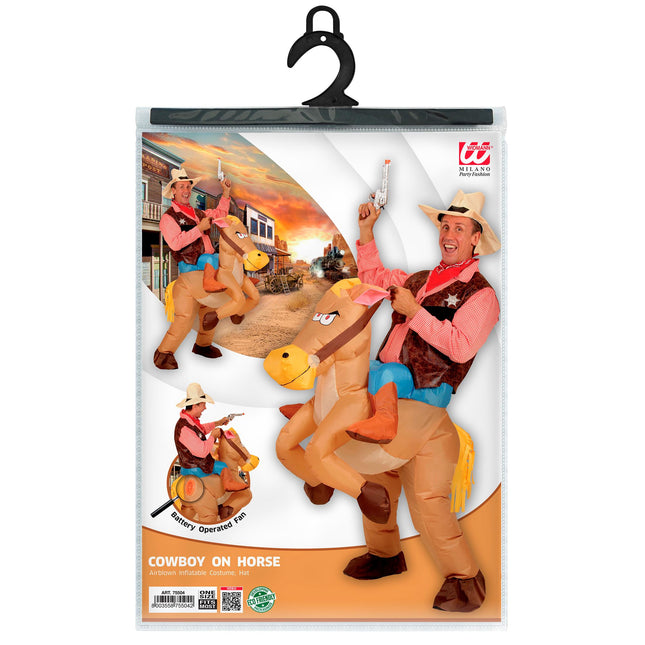 Costume adulte de cheval gonflable