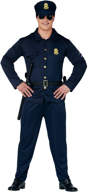 Costume de policier bleu foncé pour hommes