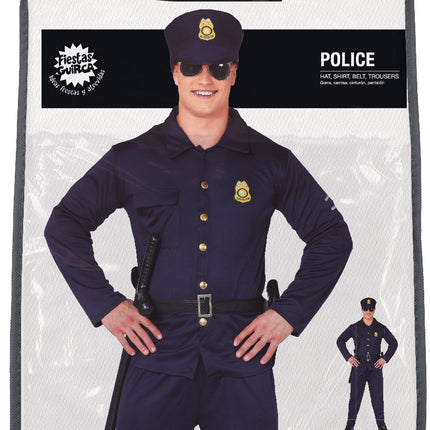 Costume de policier bleu foncé pour hommes