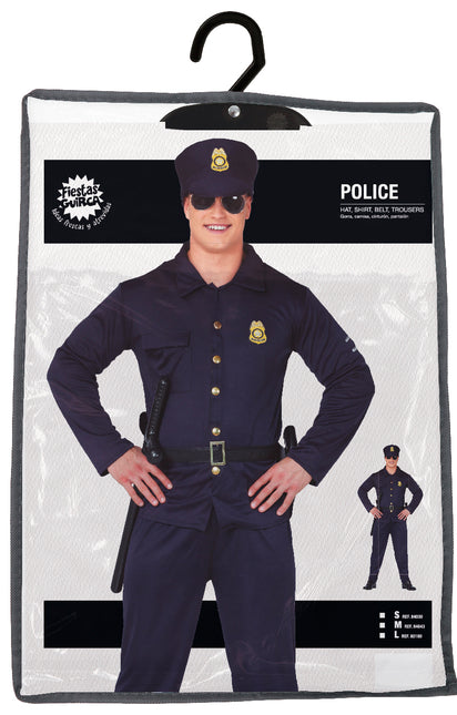 Costume de policier bleu foncé pour hommes