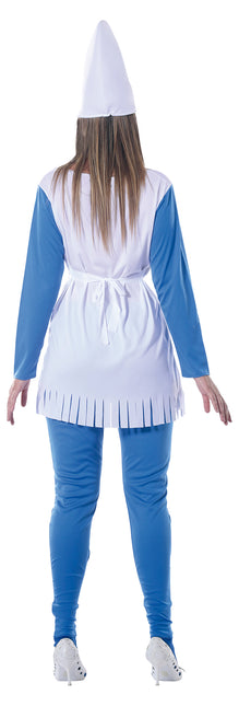 Costume de gnome bleu pour femme