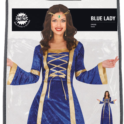 Costume Jonkvrouw Bleu Dames