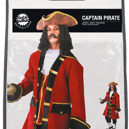 Costume pirate Rouge Bordeaux Hommes