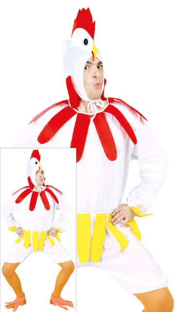 Costume de poulet blanc