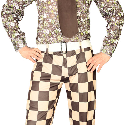 Costume Disco 70S Homme brun