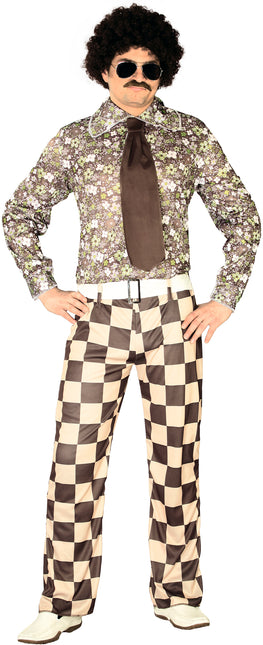 Costume Disco 70S Homme brun